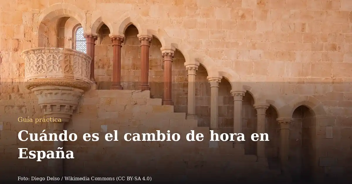 Cuándo es el cambio de hora en España