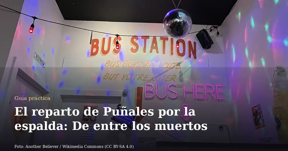 El reparto de Puñales por la espalda: De entre los muertos