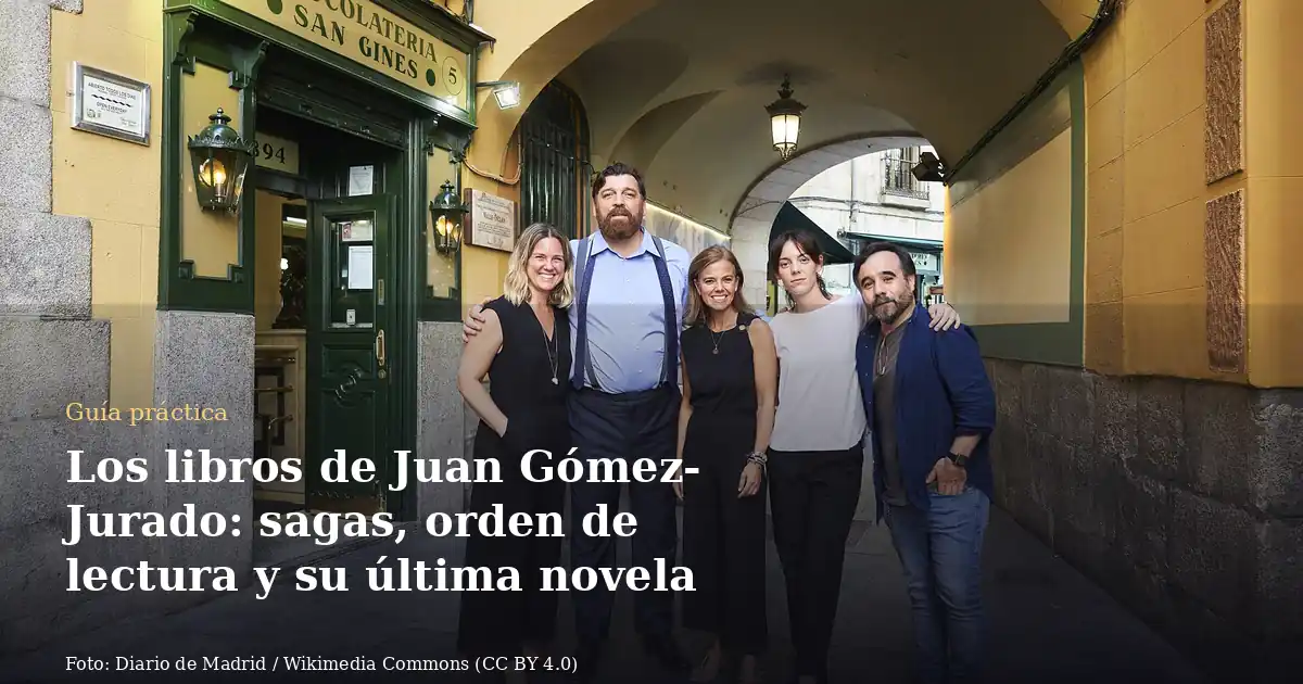 Los libros de Juan Gómez-Jurado: sagas, orden de lectura y su última novela